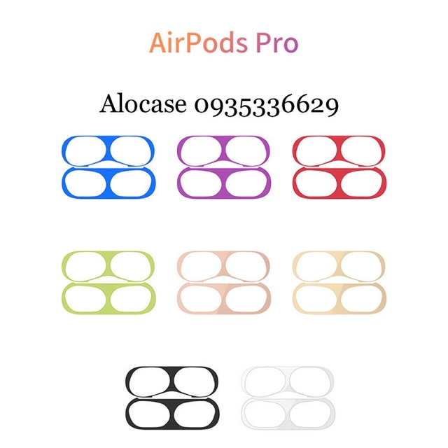 [AirPod Pro,Airpod 3]Miếng dán kim loại chống bụi chống bẩn bên trong tai nghe Airpod Pro 2019