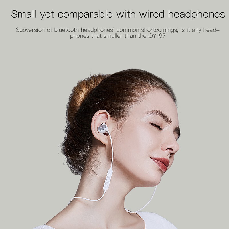 Tai Nghe Nhét Tai Qcy Qy19 Bluetooth 5.0 Không Thấm Nước Có Mic Cho Android / Iphone