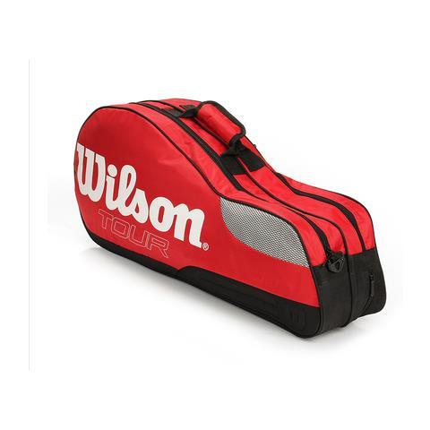 ☾﹍☼Mỗi ngày giá đặc biệt Túi tennis Wilson 0318 đeo vai 4 túi đựng vợt tennis 4 màu vào túi đựng vợt cầu lông [1