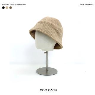 UNISEX - Mũ bucket suede basic Bucket109