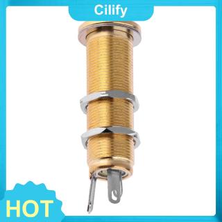 Brass Guitar End Pin Jack Output Socket Plug for Electric Bass Guitar Parts
