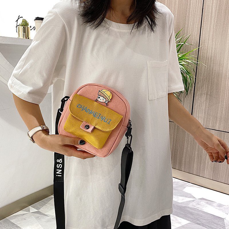 Túi Đeo Chéo Canvas Hàn Quốc Thời Trang JP5