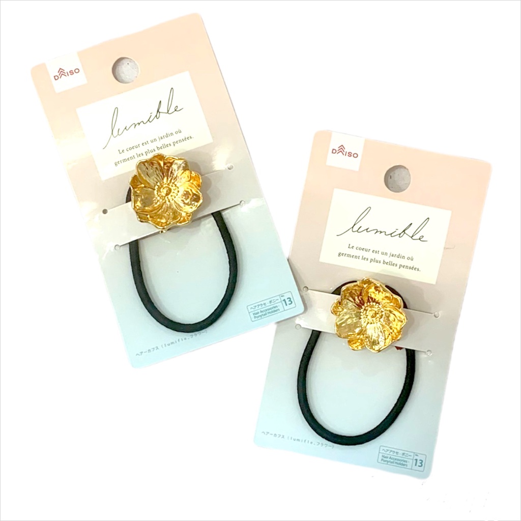 Daiso Cột Tóc Lumifle Hình Bông Hoa