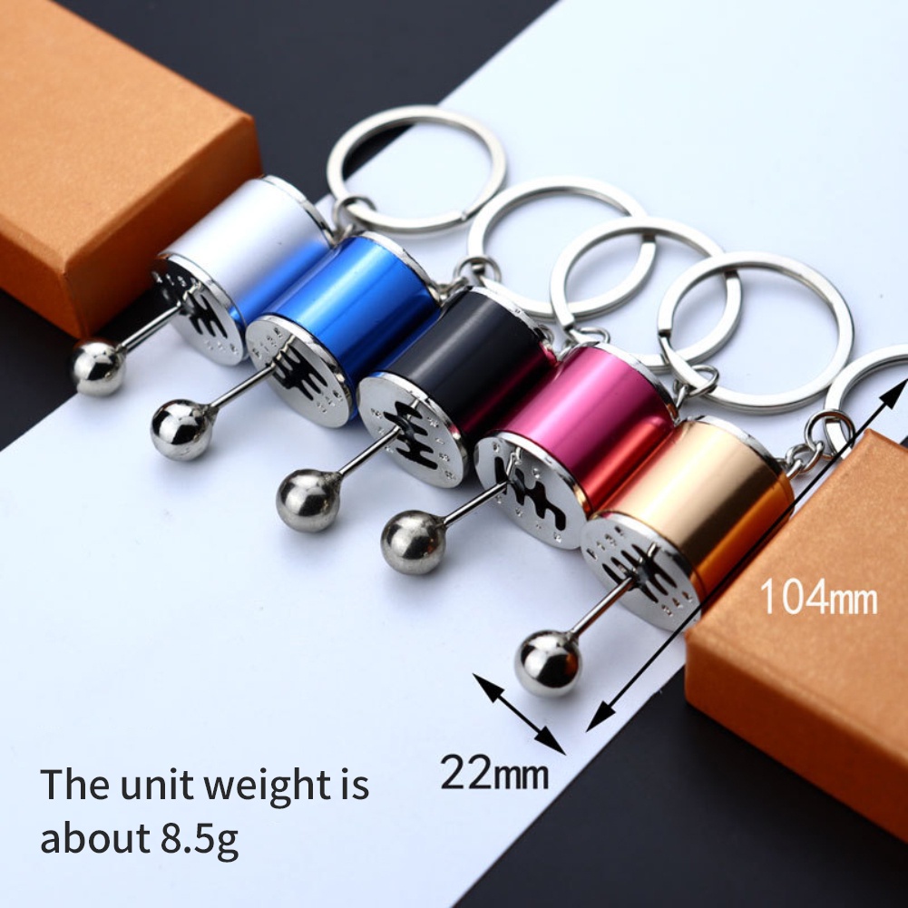 Móc Khóa Hộp Số Xe Hơi 6 Tốc Độ Giả Da Tiện Dụng