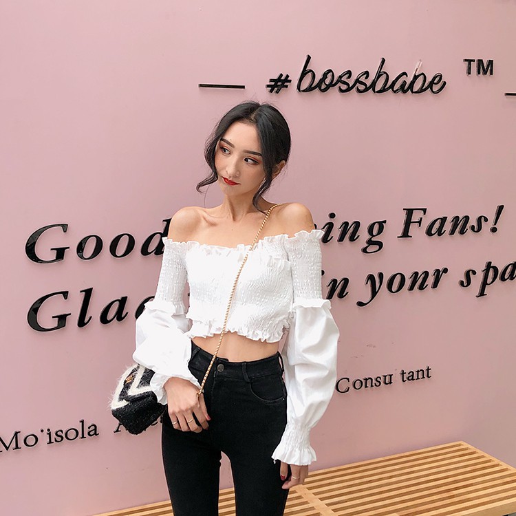 Áo Trễ Vai Croptop Dáng Ôm Sành Điệu - MS8