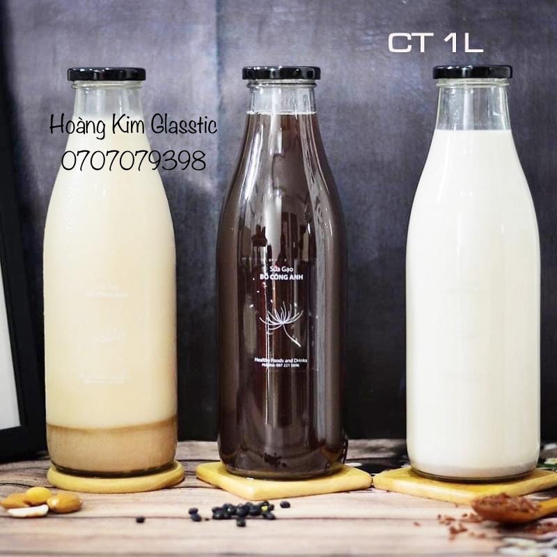 CHAI THUỶ TINH NẮP THIẾC - ĐỦ KÍCH CỠ