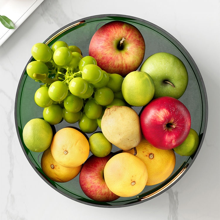 Đĩa Trái Cây Có Thể Xoay Sáng Tạo Mới Món Tráng Miệng đĩa đựng Gia Vị Hộp đựng Gia Vị Bàn Trang điểm Hộp Lưu Trữ Mỹ Phẩm Phòng Khách Đĩa Trái Cây Sang Trọng ánh Sáng