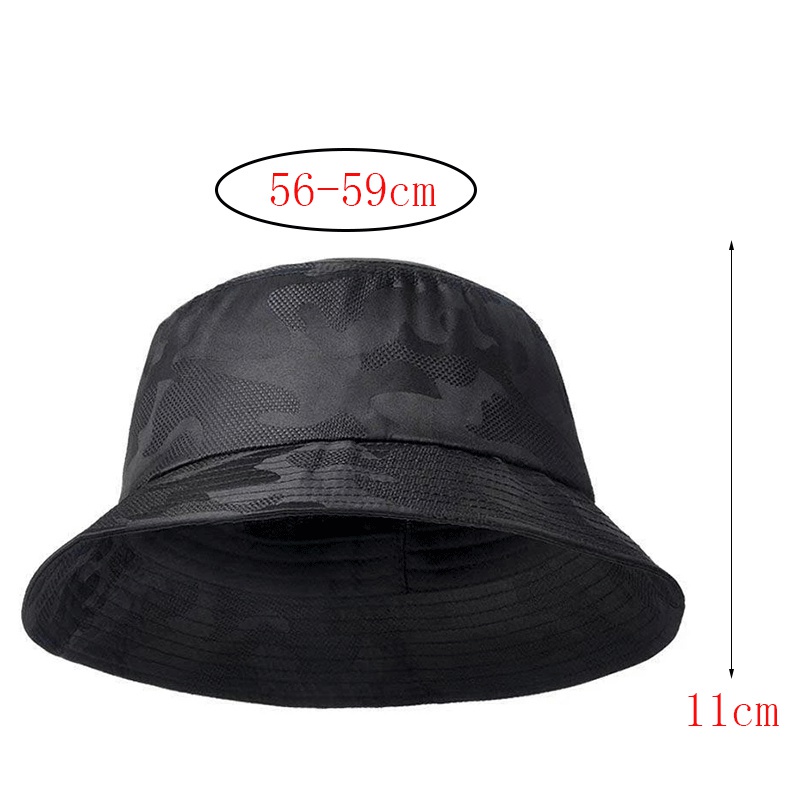 Mũ bucket vải cotton thoáng khí họa tiết rằn ri phong cách đường phố hip hop thời trang đi chơi hoạt động ngoài trời