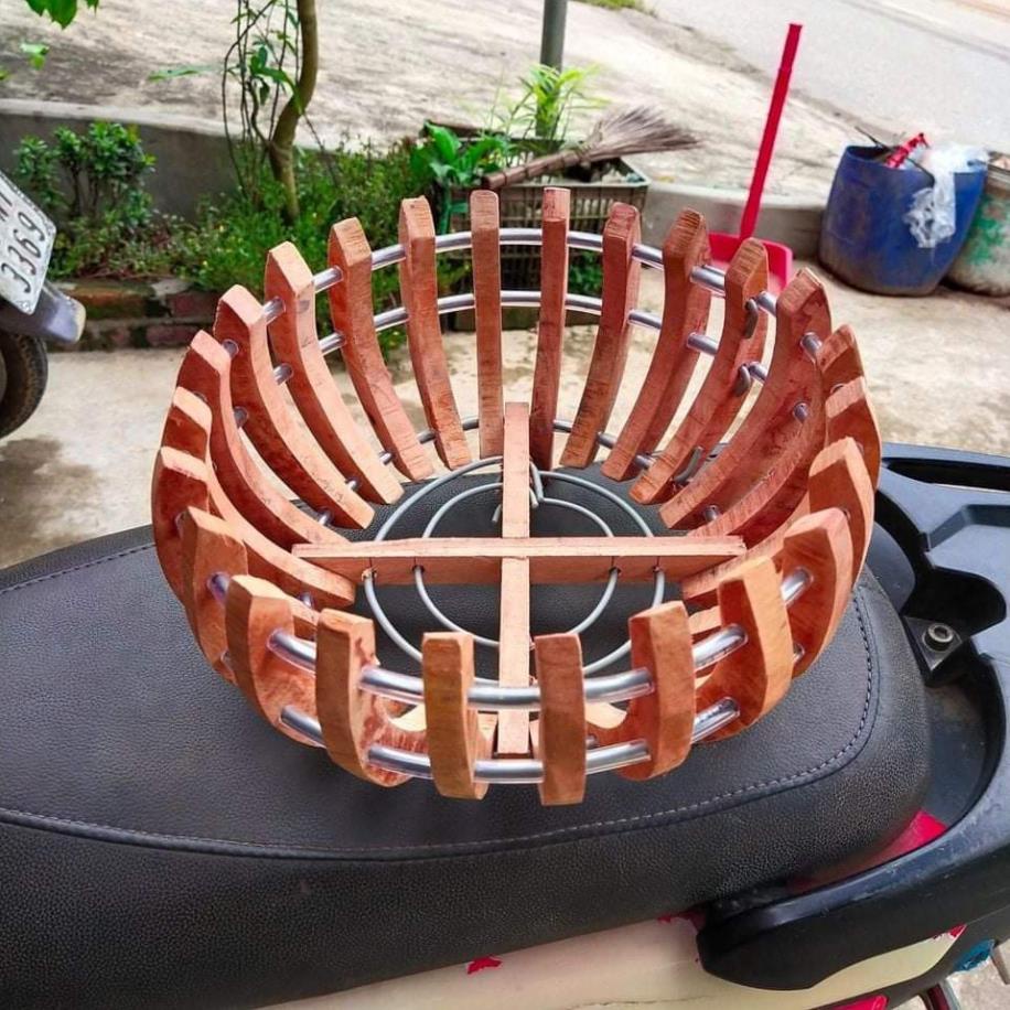 Chậu gỗ trồng lan - gỗ nhãn -nhiều mẫu - nhiều size lựa chọn