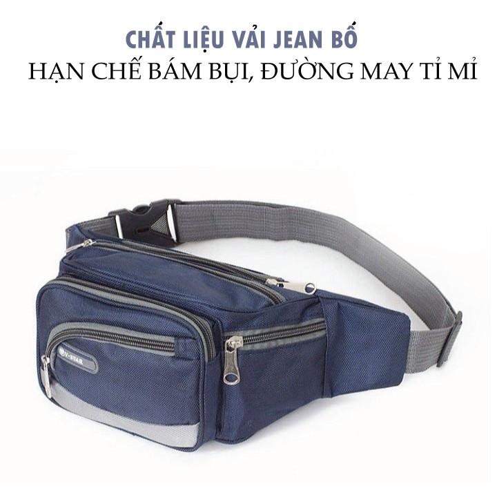 Túi Đeo Hông Đeo Bụng Đeo Chéo Cao Cấp Nhiều Ngăn ( V-star) | WebRaoVat - webraovat.net.vn