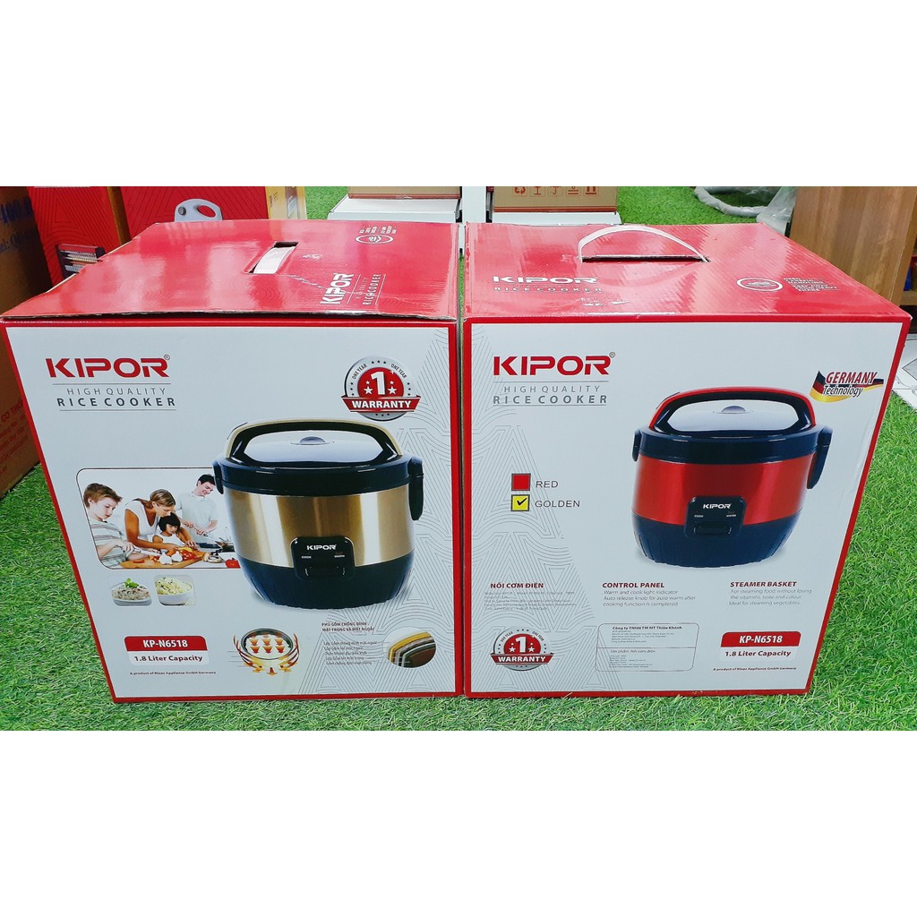 Nồi cơm điện lòng niêu Kipor - KP-N6518, 1.8L, 700W, nồi đun dày 3mm, 5 lớp chống dính, chống xước | BigBuy360 - bigbuy360.vn