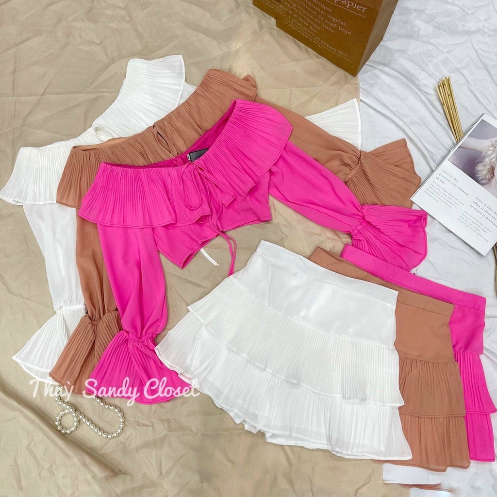 SÉT ÁO VÀ CHÂN VÁY DẬP LY 40-55kg