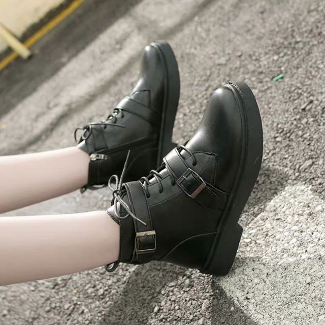 Order boots cao cổ 2 khuy cài cho mùa thu đông 2020, hàng quảng châu loại đẹp