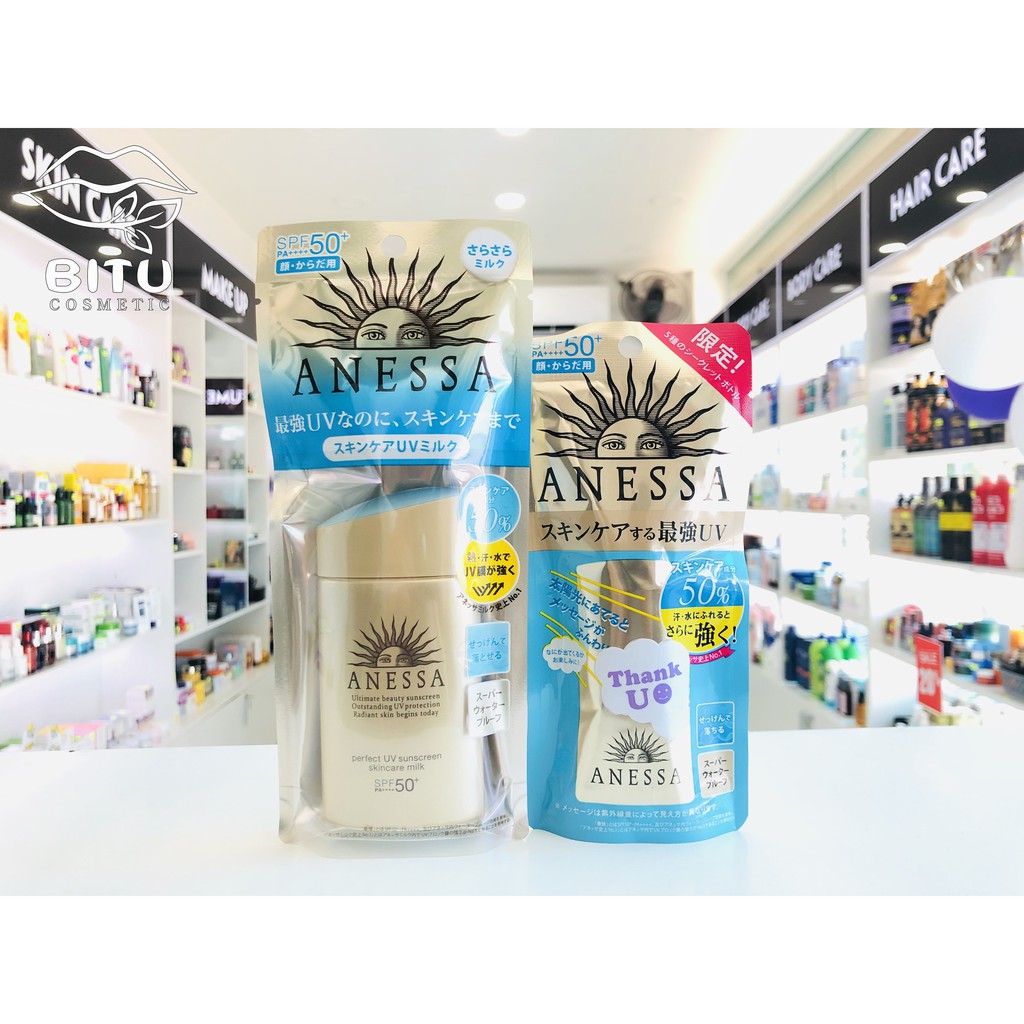 Kem Chống Nắng Anessa Perfect UV Sunscreen Skincare Milk SPF 50+/PA++++