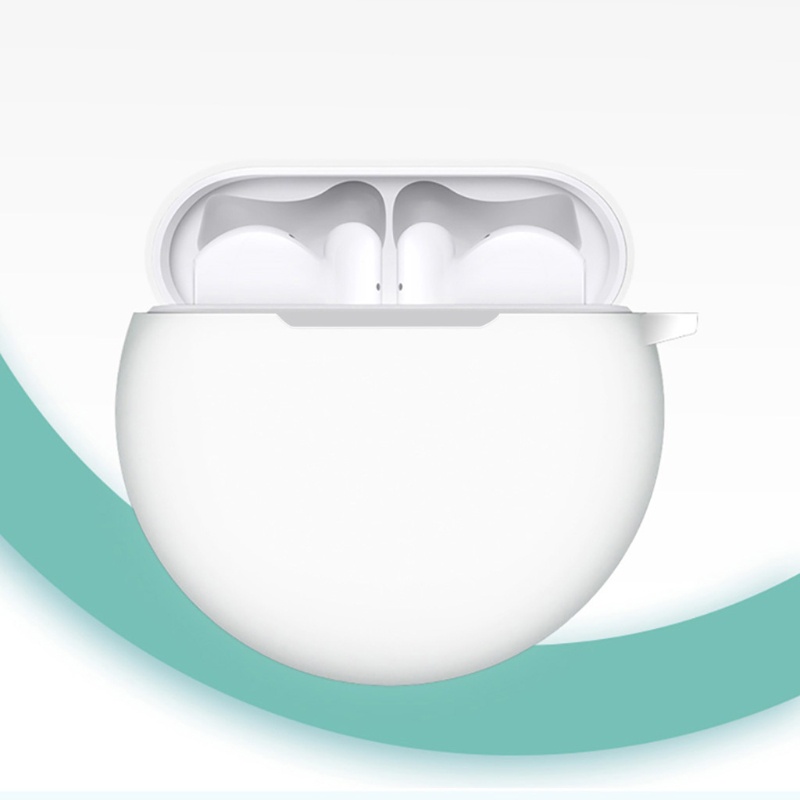 Vỏ Bảo Vệ Hộp Sạc Tai Nghe Không Dây Bằng Silicon Chống Sốc Kèm Móc Cho Freebuds 4 4