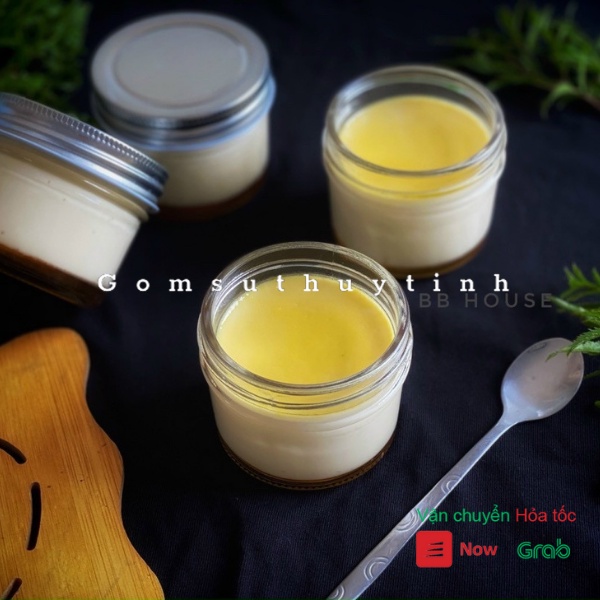 Hũ thủy tinh nắp nhôm cao cấp đựng sữa chua, bánh flan, thực phẩm 100ml