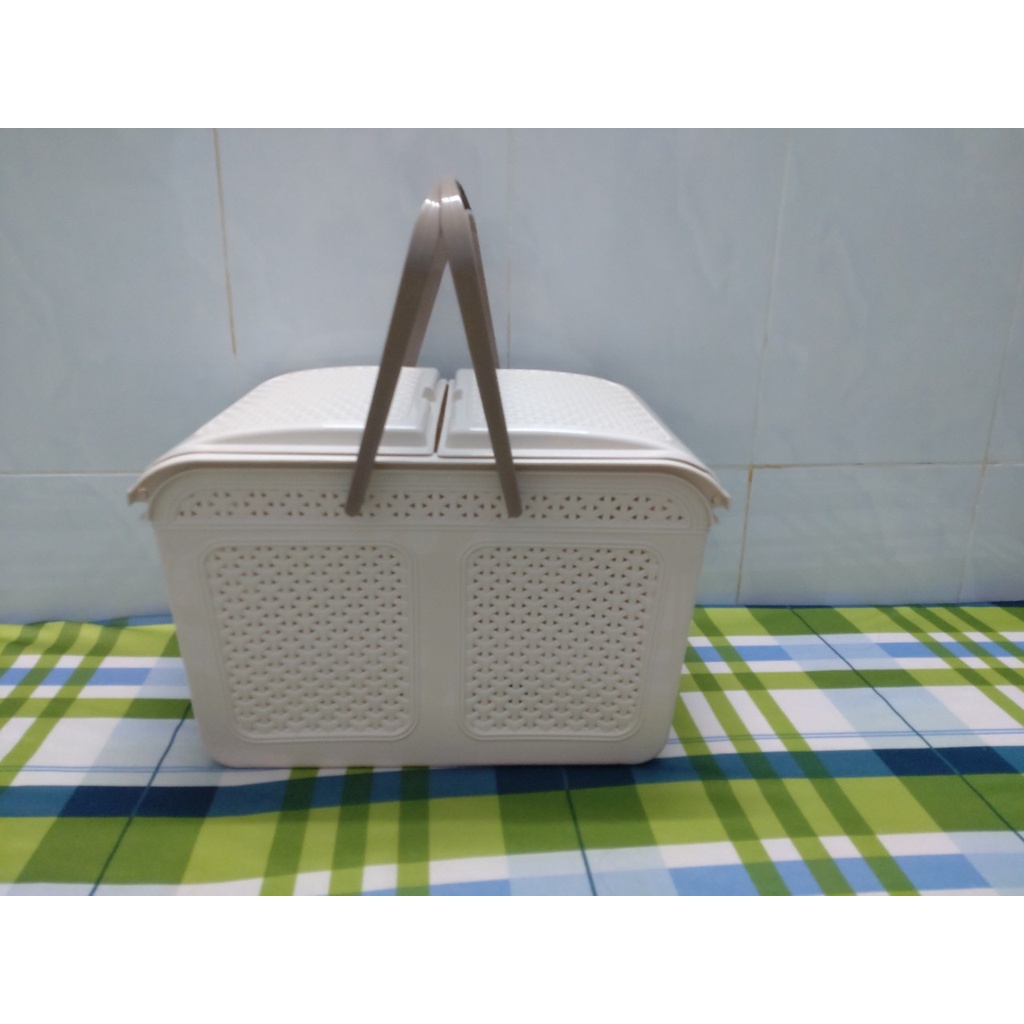 Làn giỏ đựng đồ đi sinh nắp mây Việt Nhật size Trung