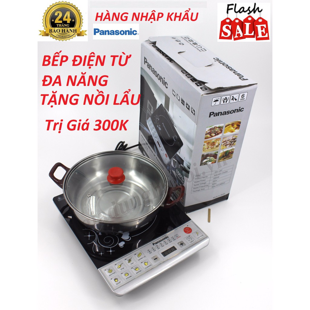 (TẶNG NỒI LẨU TRỊ GIÁ 300k) Bếp điện Từ Đơn PANASONIC DH-129T - bêp điện từ đa năng - 6 chế độ nấu