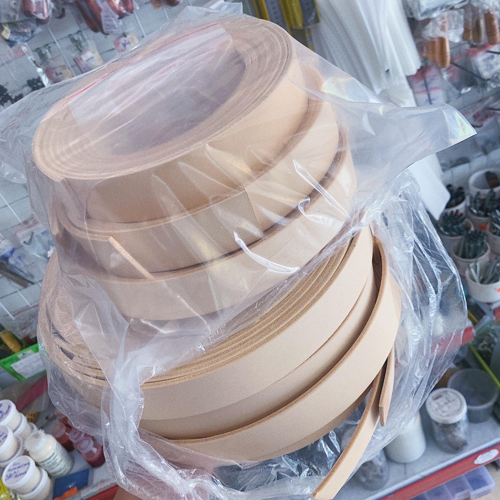 Phôi dây nịt từ da Veg Italy chưa nhuộm