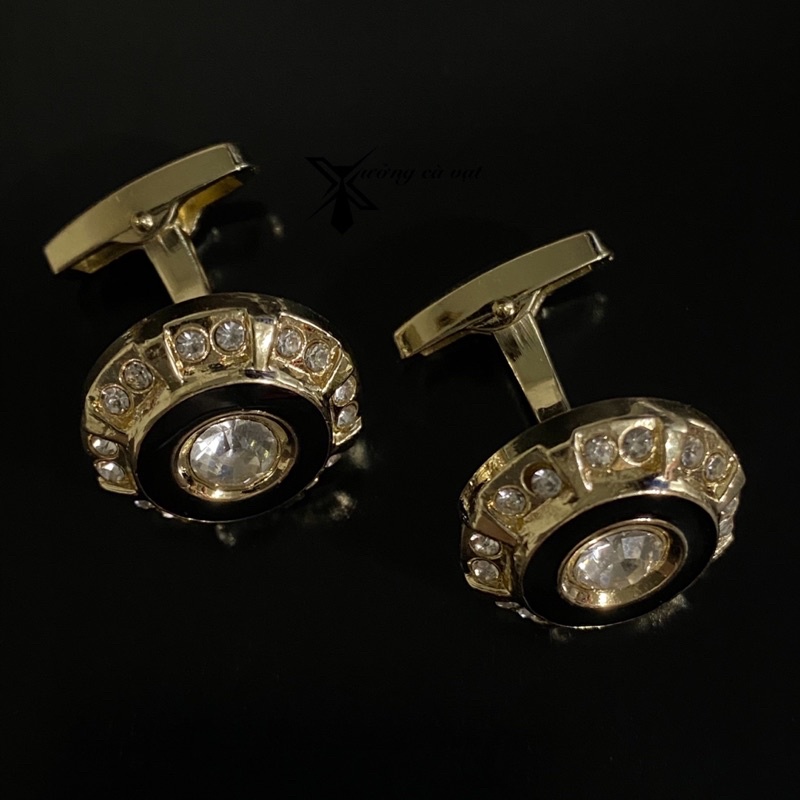 Cufflinks chất liệu thép , Khuy măng sét cài tay áo sơ my tặng kèm hộp đựng sang trọng làm quà tặng