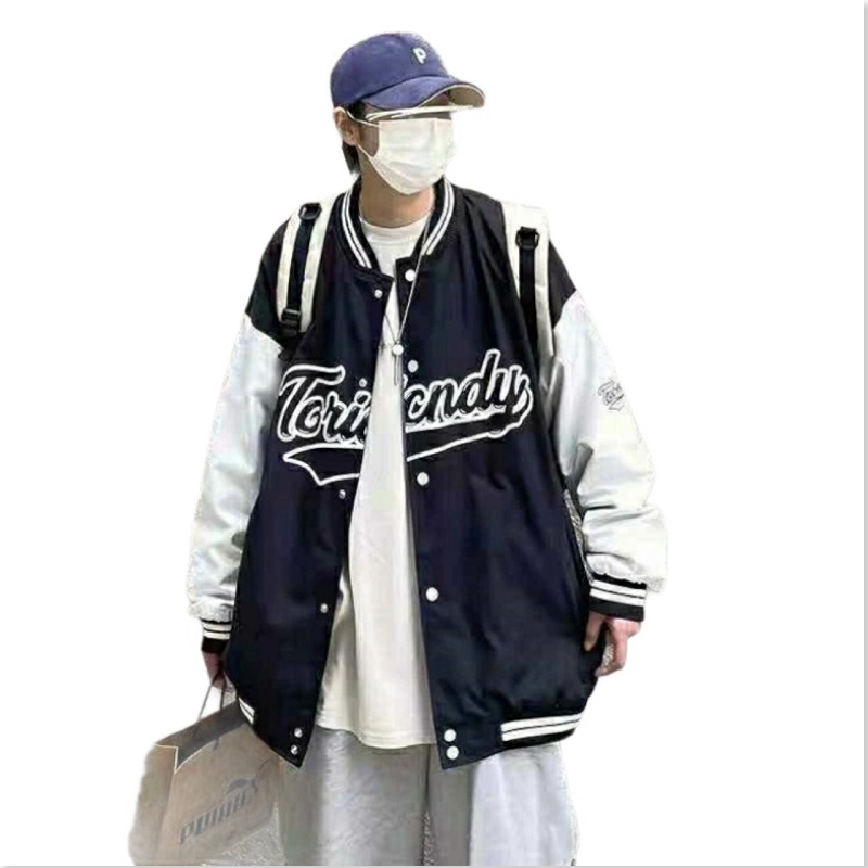 Áo Khoác Dù Bomber Unisex Phối Tay Cúc Bấm ĐĂNG QUANG FASHION