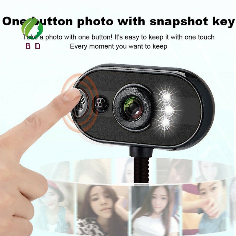 Webcam Usb Hd Tiktok Tích Hợp Mic Tầm Nhìn Ban Đêm Cho Máy Tính / Laptop | BigBuy360 - bigbuy360.vn