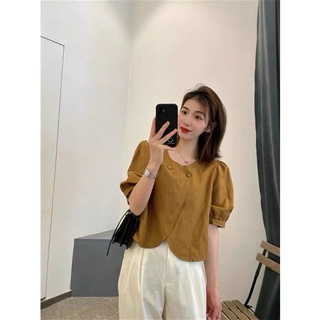 Áo xô tà chéo. Hàng nhập Quảng Châu. Có 2 màu. KÈm hình chụp thật 100%. Size dưới 55kg vừa. Đơn giản mà xinh