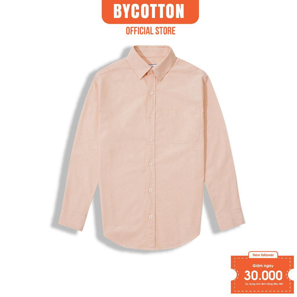Áo Sơ Mi Nam Dài Tay Trơn BY COTTON Light Orange Oxford 0922
