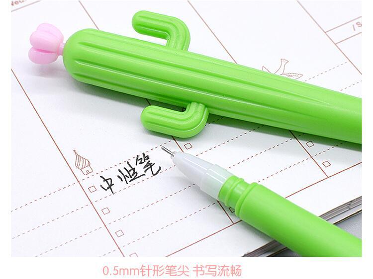 Bút Mực Nước Mực Đen Ngòi 0.5mm Hình Cây Xương Rồng