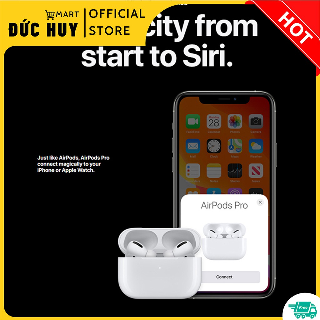 Tai Nghe Không Dây Cao Cấp Pro -Tai Nghe Air Pods Pro Loại Tốt, Kết Nối Tự Động, Cảm Ứng Chạm, Airpod Pro Đổi Tên, Định