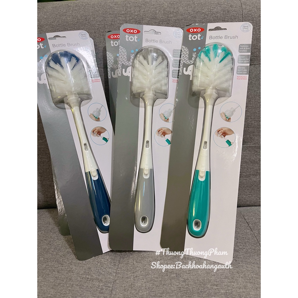 [ Hàng Mỹ ] Cọ rửa bình sữa, núm ti OXO TOT Bottle Brush