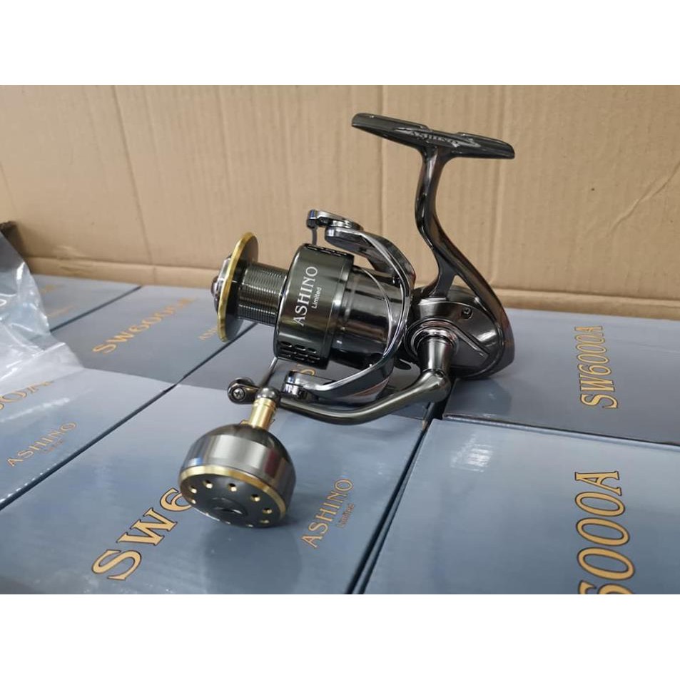 Máy câu cá ASHINO SW6000A chuyên săn cá lớn chống chịu được nước mặn new 2020