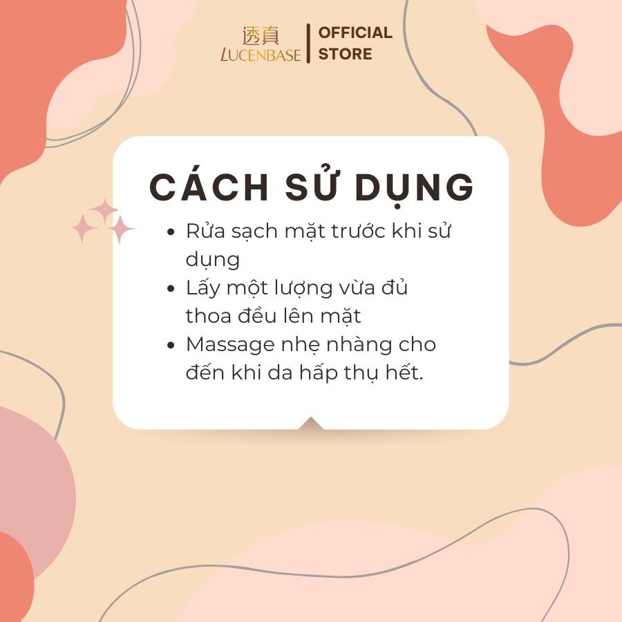 kem CERAMIDE dưỡng cấp ẩm , phục hồi da kèm đầu massage lucenbase, chính hãng