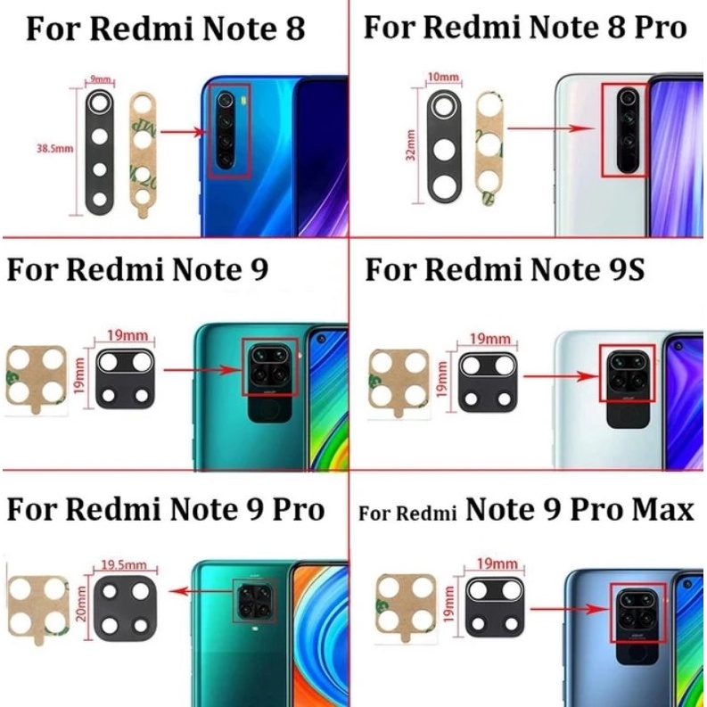 Kính camera Xiaomi Note 7 7 Pro