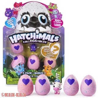 VỈ 4 TRỨNG HATCHIMAL TẶNG KÈM 1 IEM THÚ ĐÁNG YÊU CHO BÉ