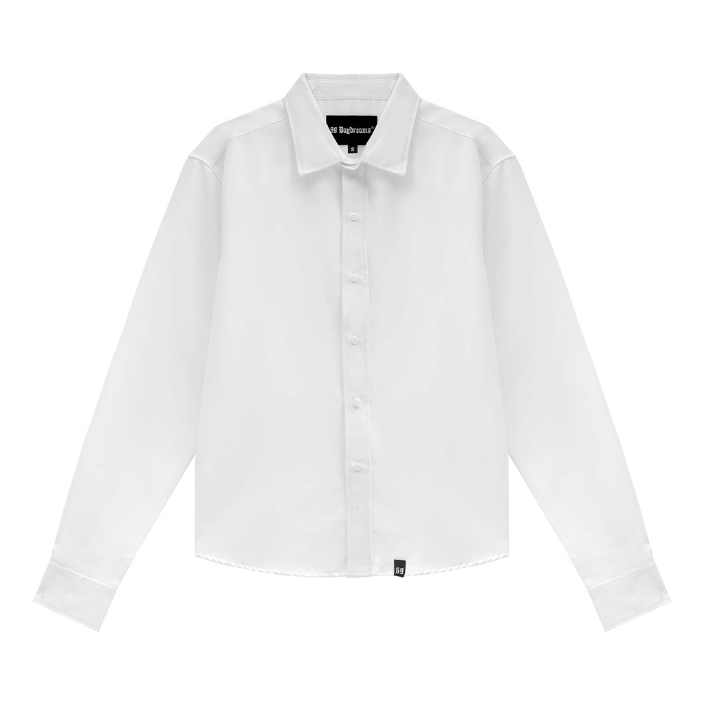 WHITE LONG SLEEVE SHIRT - Áo Sơ Mi Tay Dài <69DAYDREAMS> CHÍNH HÃNG