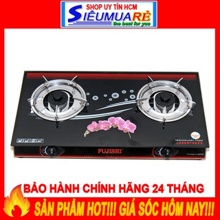 Bếp gas đôi kính cường lực Fujishi FR-N77