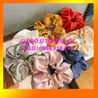 Dây buộc tóc scrunchie hàn quốc phụ kiện tóc cho bé chất vải lụa