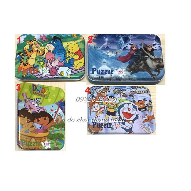 Ghép hình puzzle 100 mảnh - nhiều mẫu đẹp