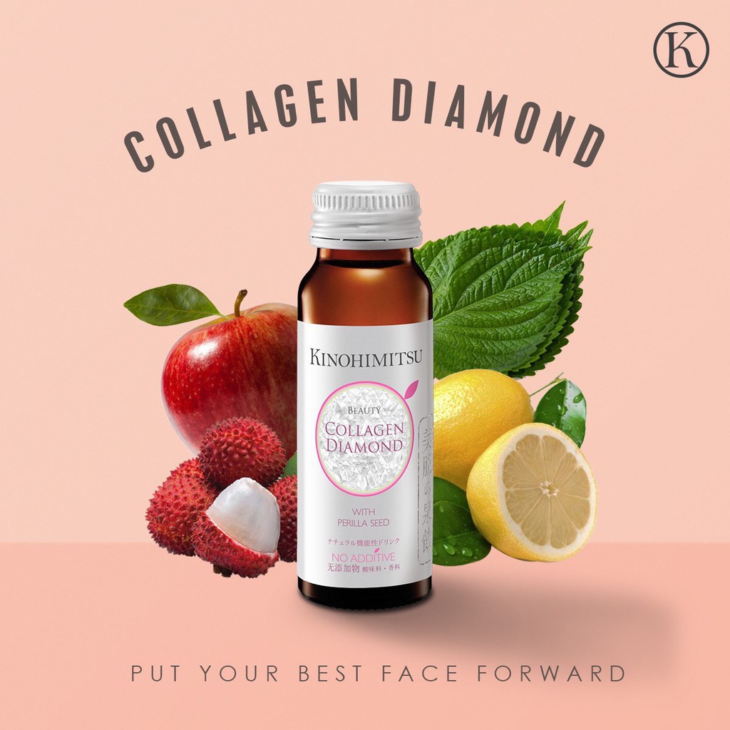 Nước Uống Đẹp Da Bổ Sung Collagen Kinohimitsu Diamond 5300 Hộp 16 chai | BigBuy360 - bigbuy360.vn