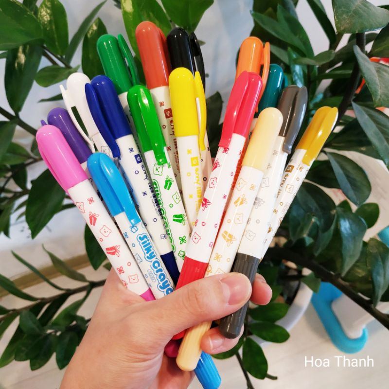 [Mã LIFEXANH03 giảm 10% đơn 500K] Sáp màu, sáp lụa SILKY CRAYON Sunny cho bé thoả sức sáng tạo