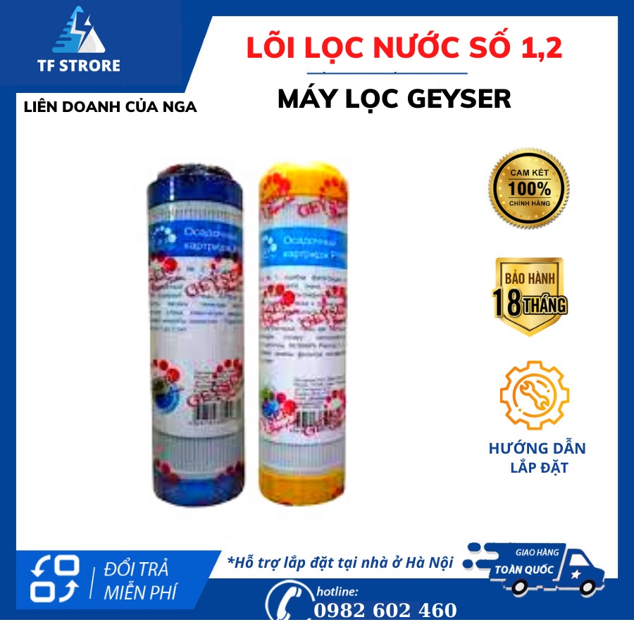 Lõi Lọc 12345678 Máy Lọc Nước Nano Geyser Thế Hệ Mới Nhất - Cam Kết Hàng Chính Hãng
