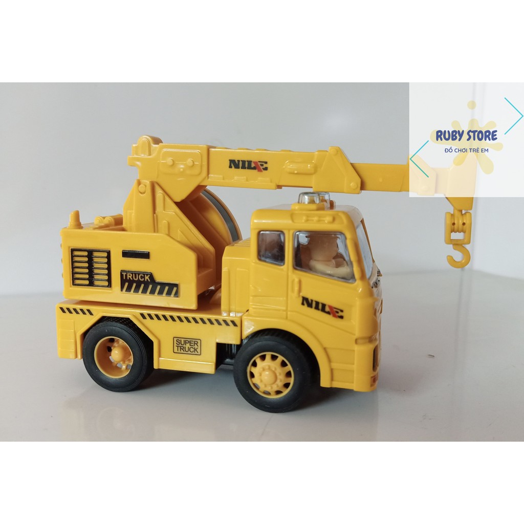 XE CẦN CẨU ĐẨY TRỚN CHẠY NHANH, CÓ NGƯỜI NGỒI LÁI (Scale 1:55)