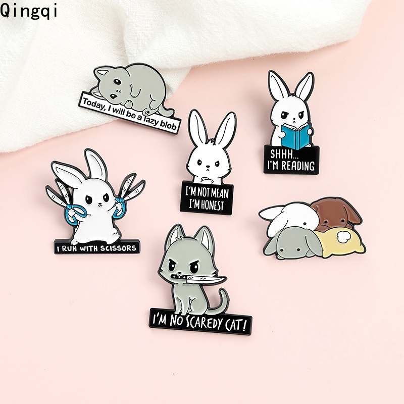 Ghim cài áo Miss Zoe họa tiết động vật hoạt hình ngộ nghĩnh tùy chọn