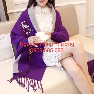 Áo Choàng khăn len dạ Hàn quốc loại 1