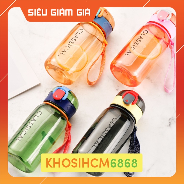 Bình Nước Thể Thao 500ml Bằng Nhựa Chống Rơi Cho Học Sinh Khosigiadunghcm6868