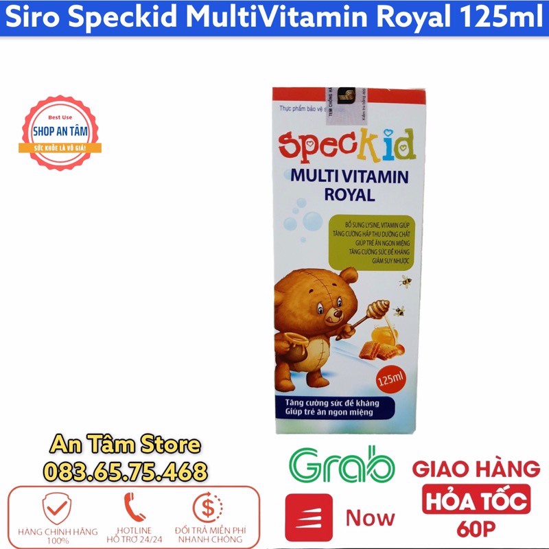 Speckid MultiVitamin Royal Syrup 125ml - Bổ sung các Vitamin và khoáng chất cho trẻ