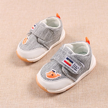 giày vải tập đi bé trai đế cao su size 16-20