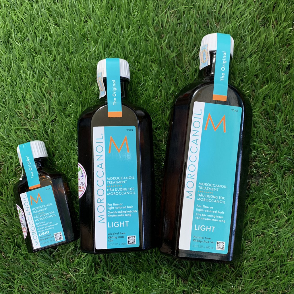 [Moroccanoil-chính hãng]Tinh dầu dưỡng tóc nhuộm, tóc sáng màu Moroccanoil Light 100ml-200ml