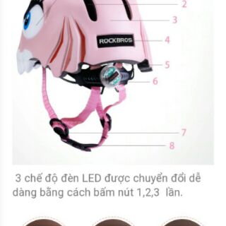 Nón xe đạp trẻ em hình thú cao cấp